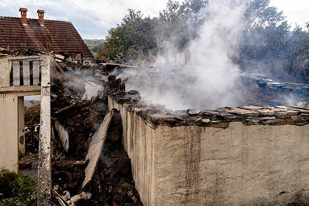 Professional Fire Damage Removal technician working in Dresser, WI